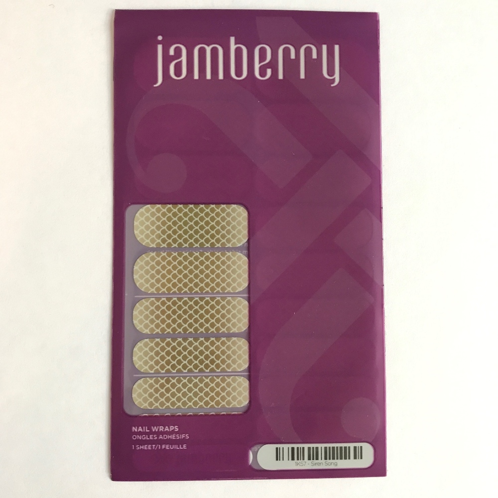 Jamberry Nail Wraps Siren Song Mermaid Gold